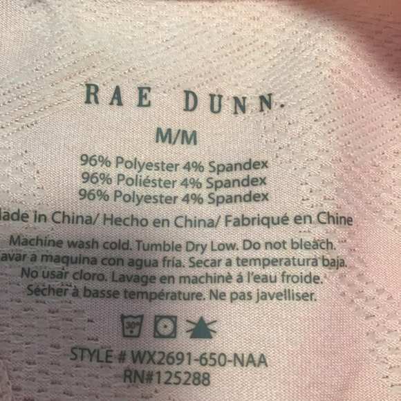 RAE Dunn Pink Camo “Gym Hair Don't Care” Yoga Top with Keyhole back - Picture 6 of 9